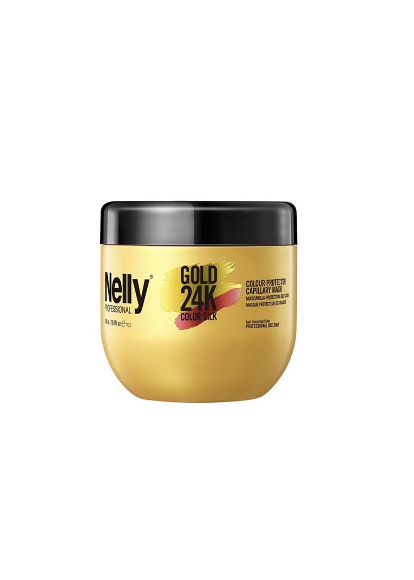 ماسک تثبیت کننده و تقویتی موهای رنگ شده نلی مدل کالرسیلک گلد