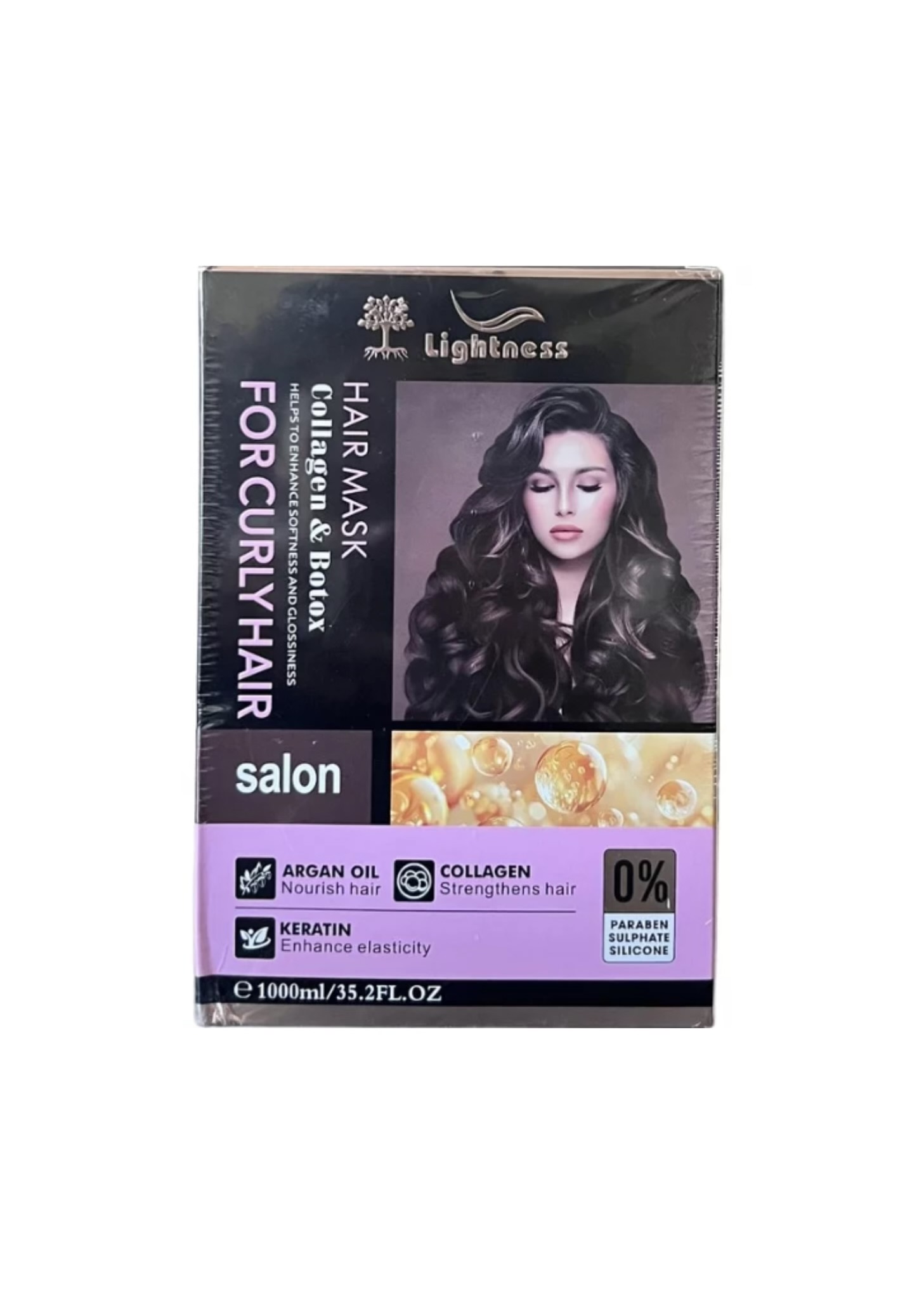 ماسک مو یک لیتری موی فر لایتنس